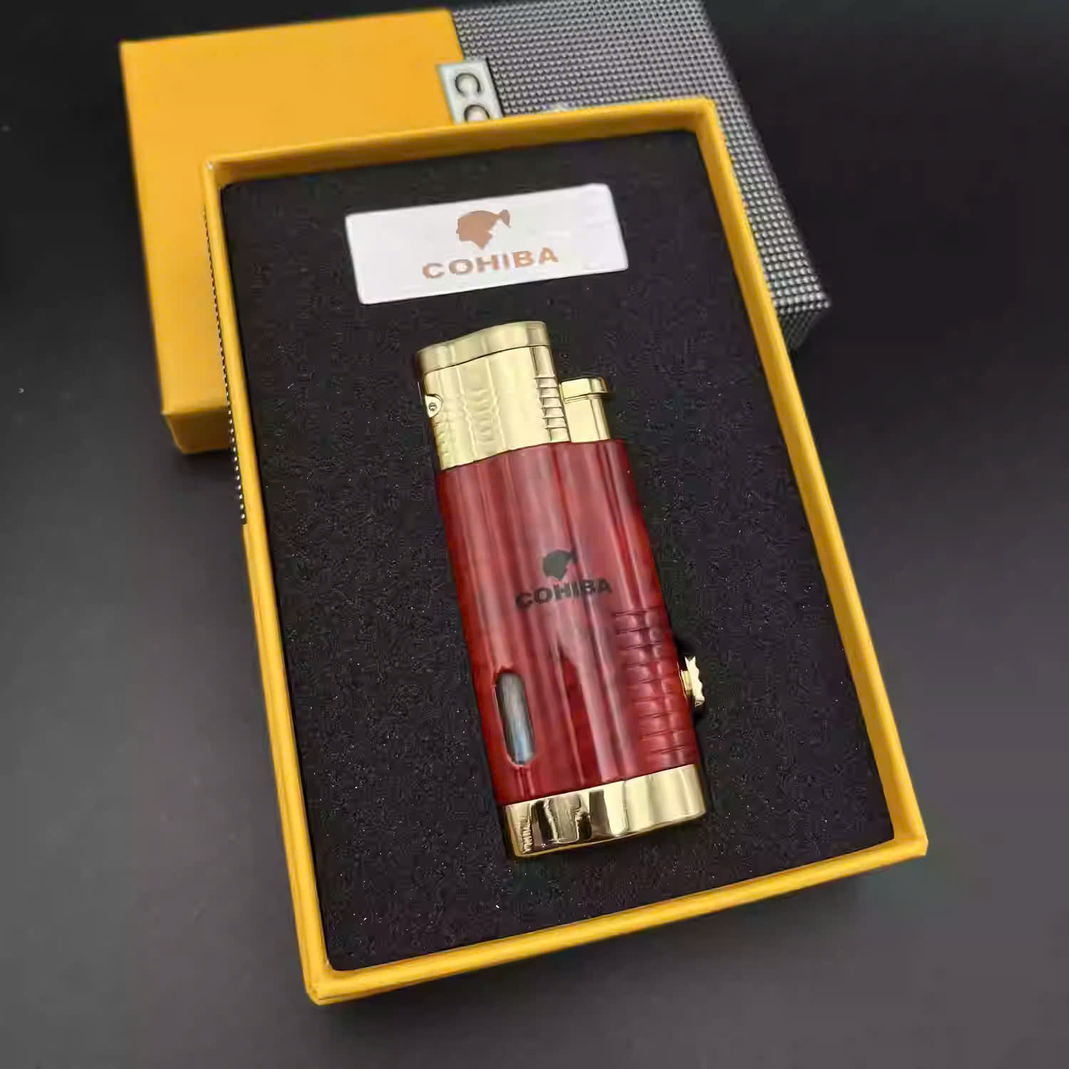 Bật lửa khò xì gà 3 tia Cohiba COB360314