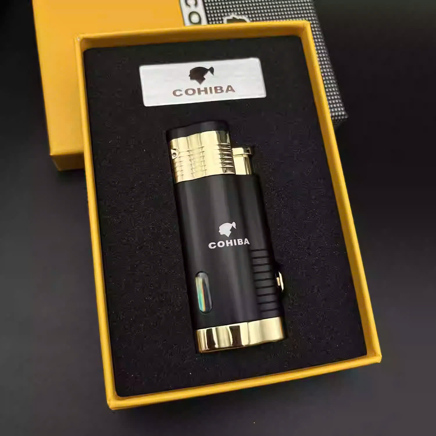 Bật lửa khò xì gà 3 tia Cohiba COB360316