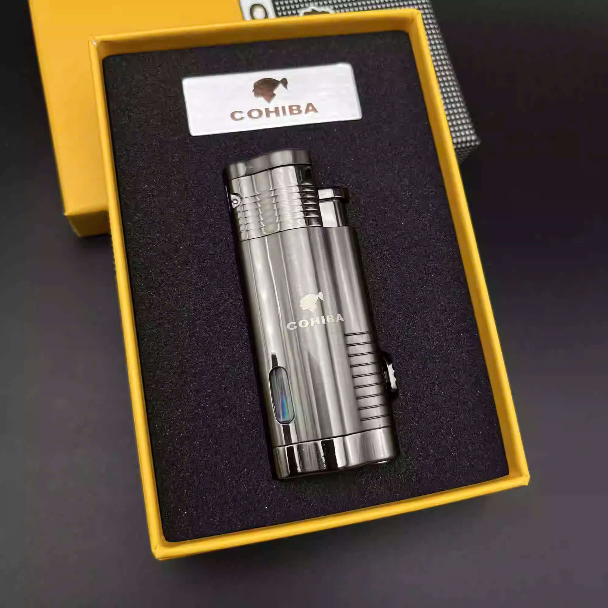 Bật lửa khò xì gà 3 tia Cohiba COB360317
