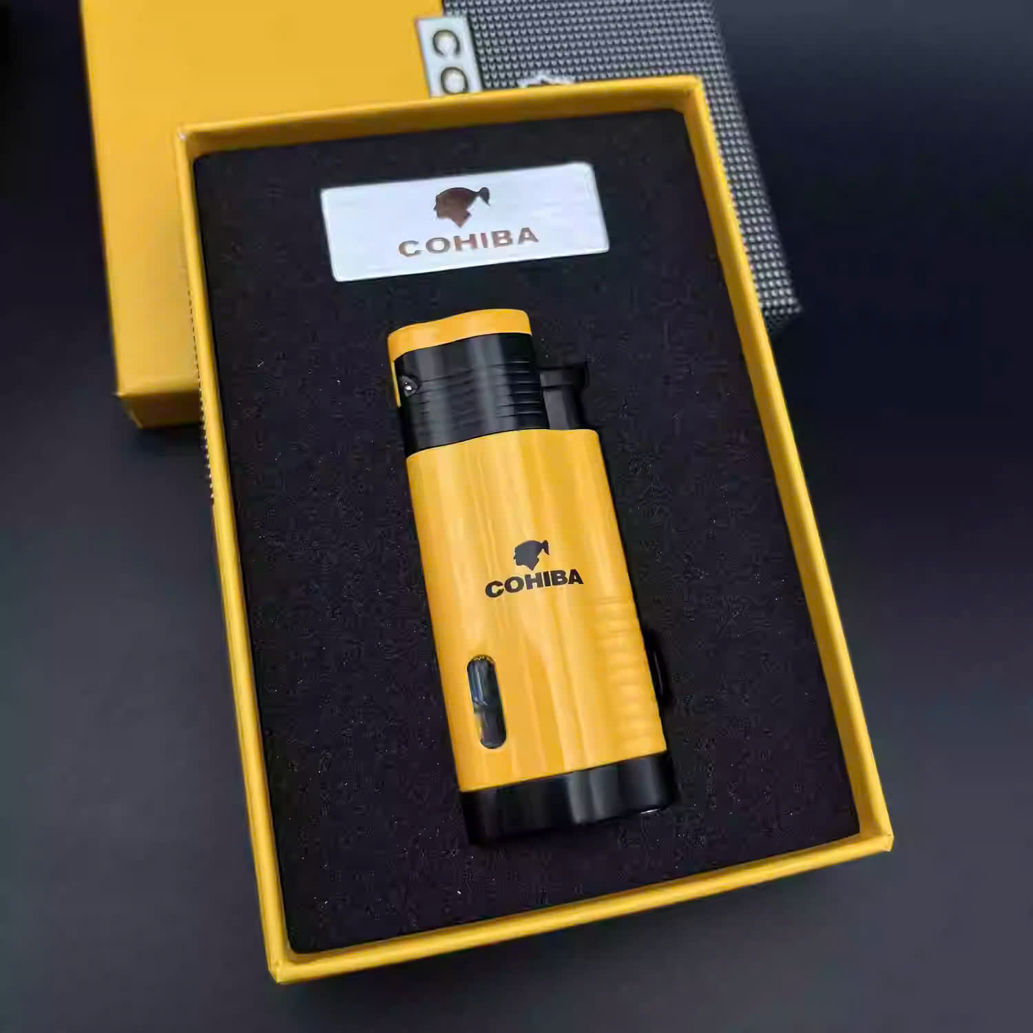 Bật lửa khò xì gà 3 tia Cohiba COB360318