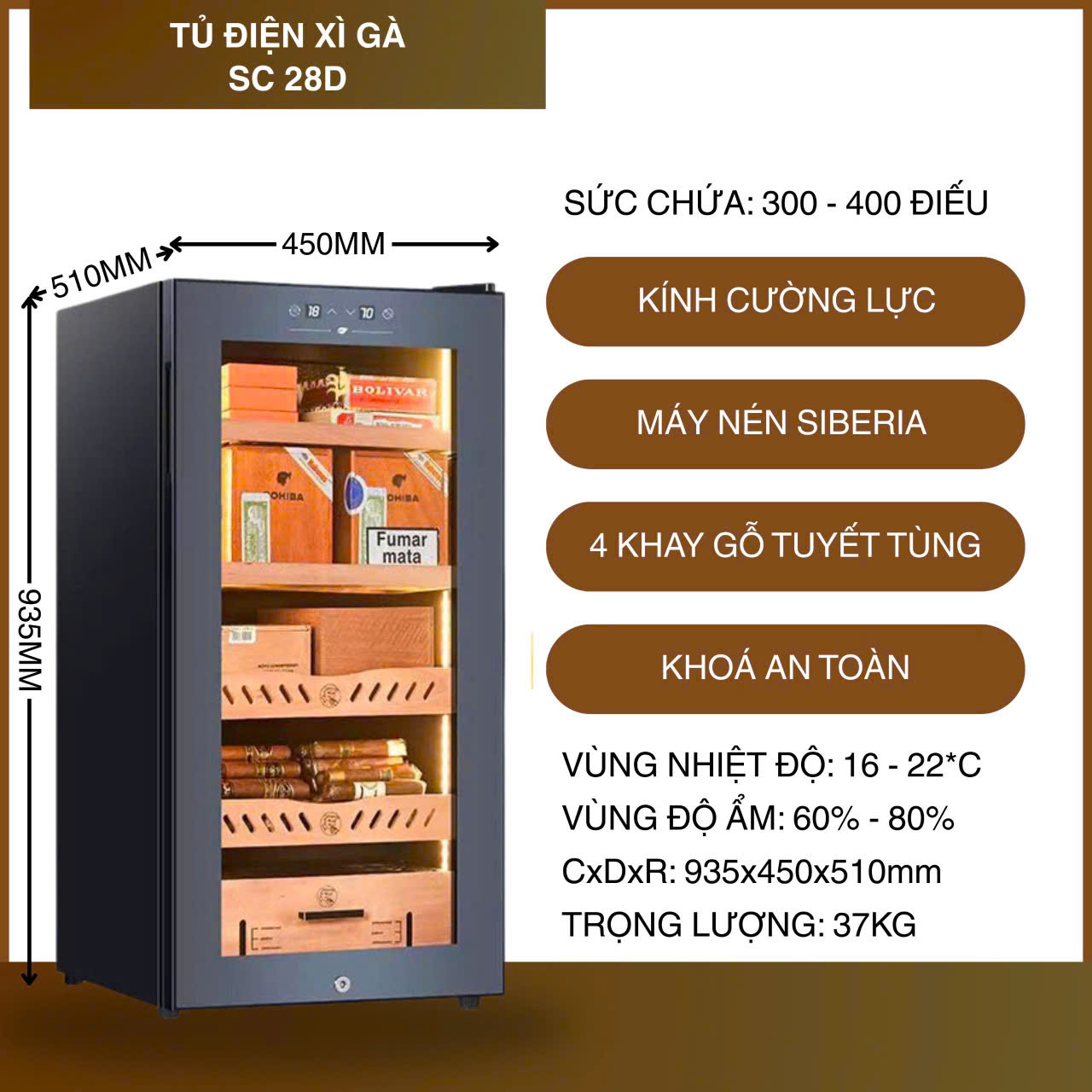 TỦ ĐIỆN XÌ GÀ GOLĐEN FIRE 300-400 ĐIẾU 664