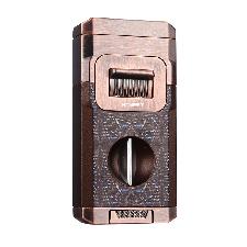 Bật lửa 2 tia kèm cắt Honest 813