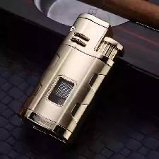 Bật lửa xì gà 3 tia kèm đục Honest BCZ758