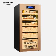 Tủ điện xì gà sức chứa 500 điếu chính hãng  Golden Fire GF098 GOLD