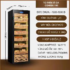 Tủ điện xì gà sức chứa 600-800 Cohiba COB 180 KHOÁ VÂN TAY 