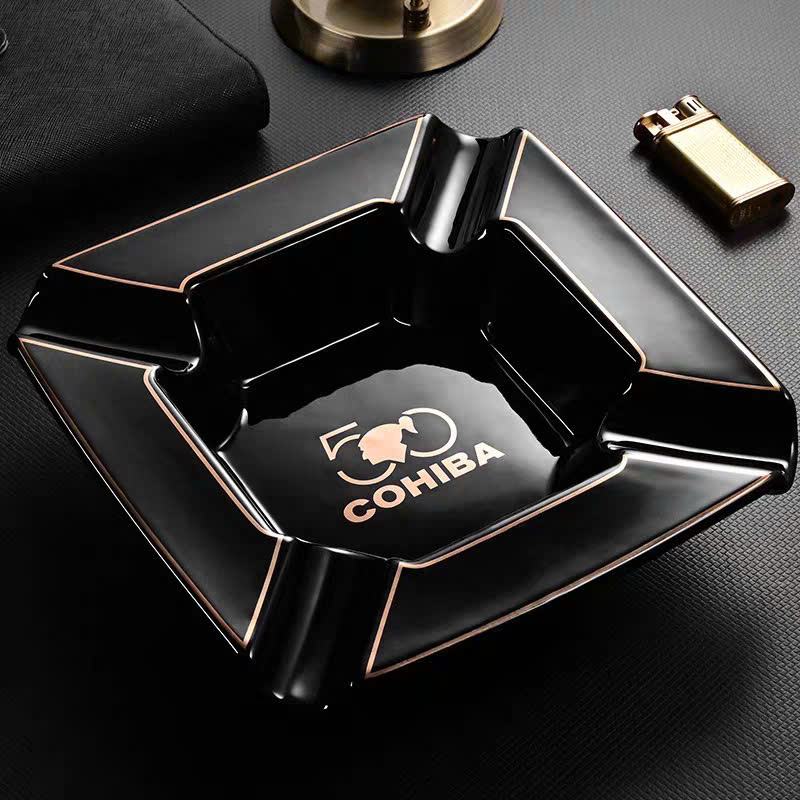 Gạt tàn 4 điếu sứ cao cấp Cohiba AS058