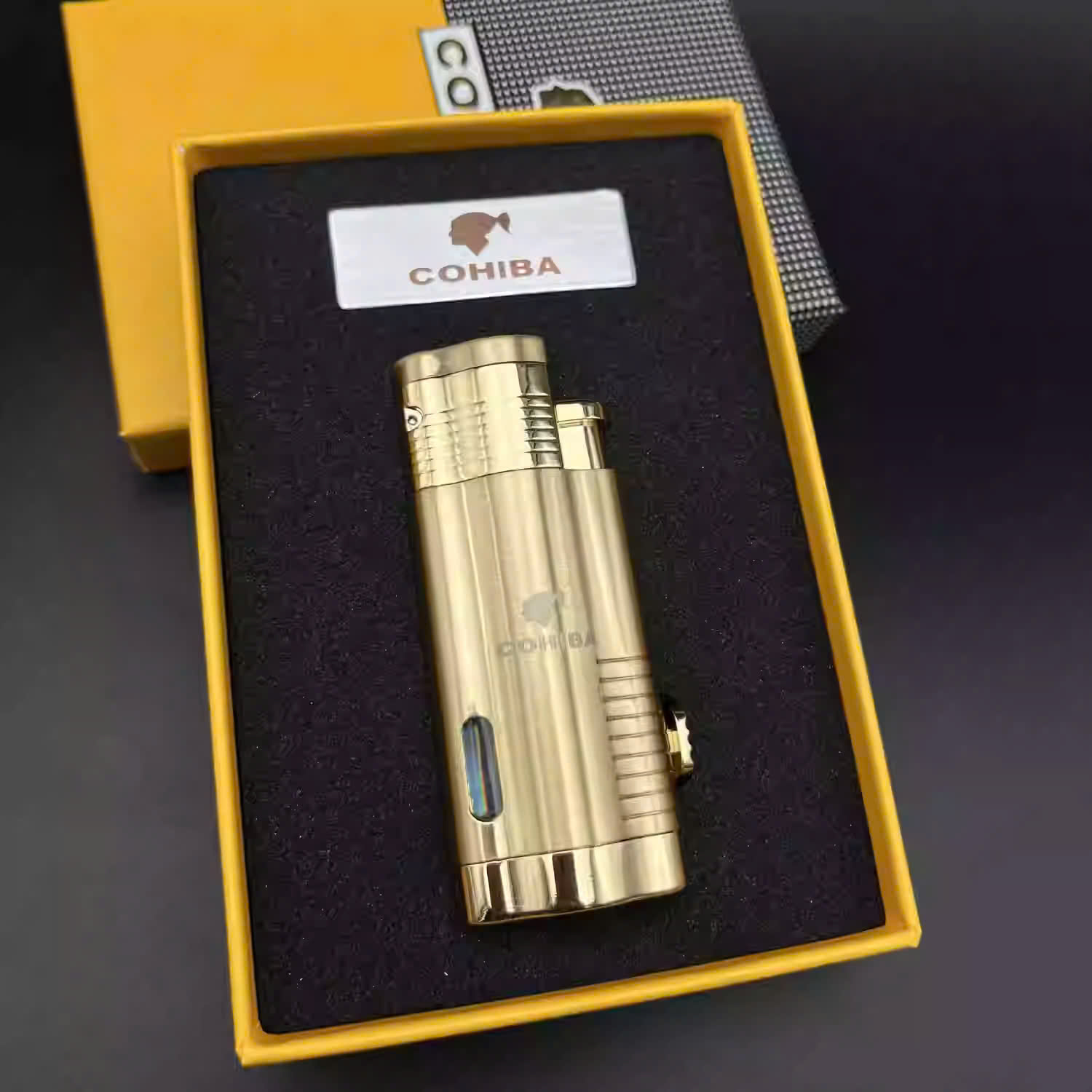 Bật lửa khò xì gà 3 tia Cohiba COB360